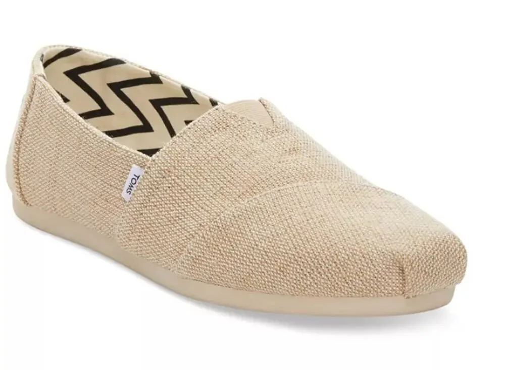 Toms Natural Canvas Heritage Alpargata  Women's size 7